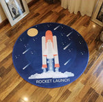 Floor Protection Mat For Study Chair ~ Rocket Launch - Totguard